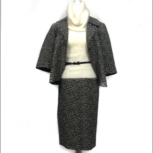 HAROLD’S Classic Black & Cream skirt Set Sz - Picture 2 of 14